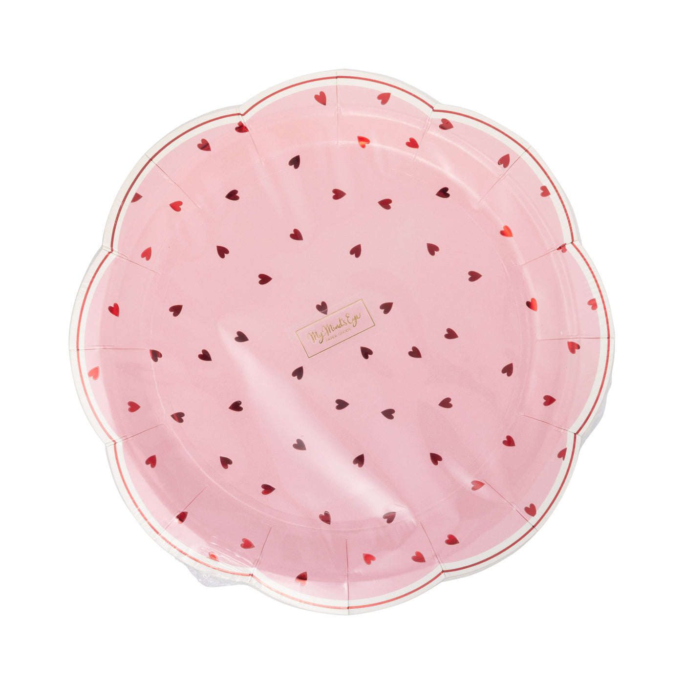 VAL1244 - Scalloped Scattered Heart Plate