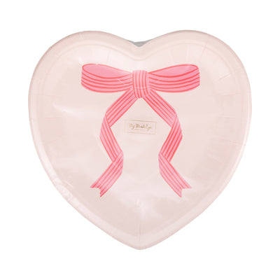 VBW1140 - Tied Bow Heart Plate