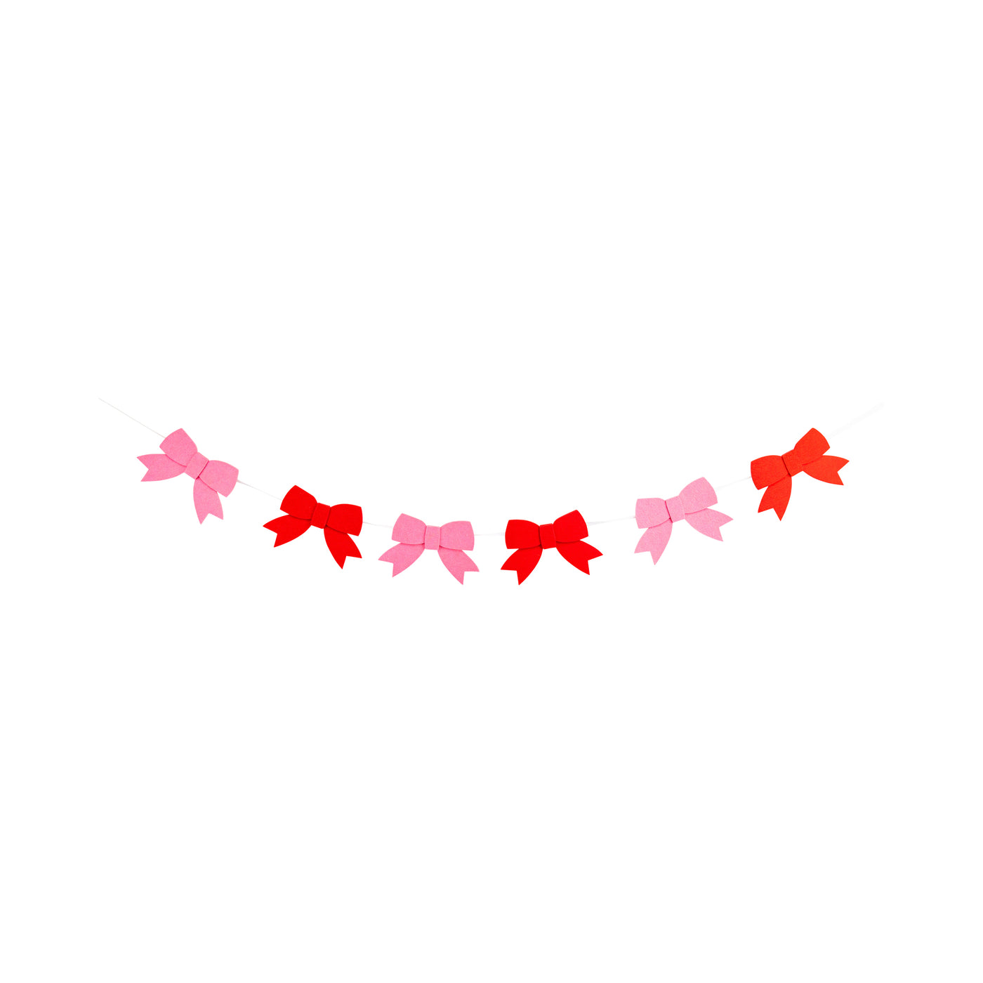 VBW1202 - Pink and Red Felt Bow Banner