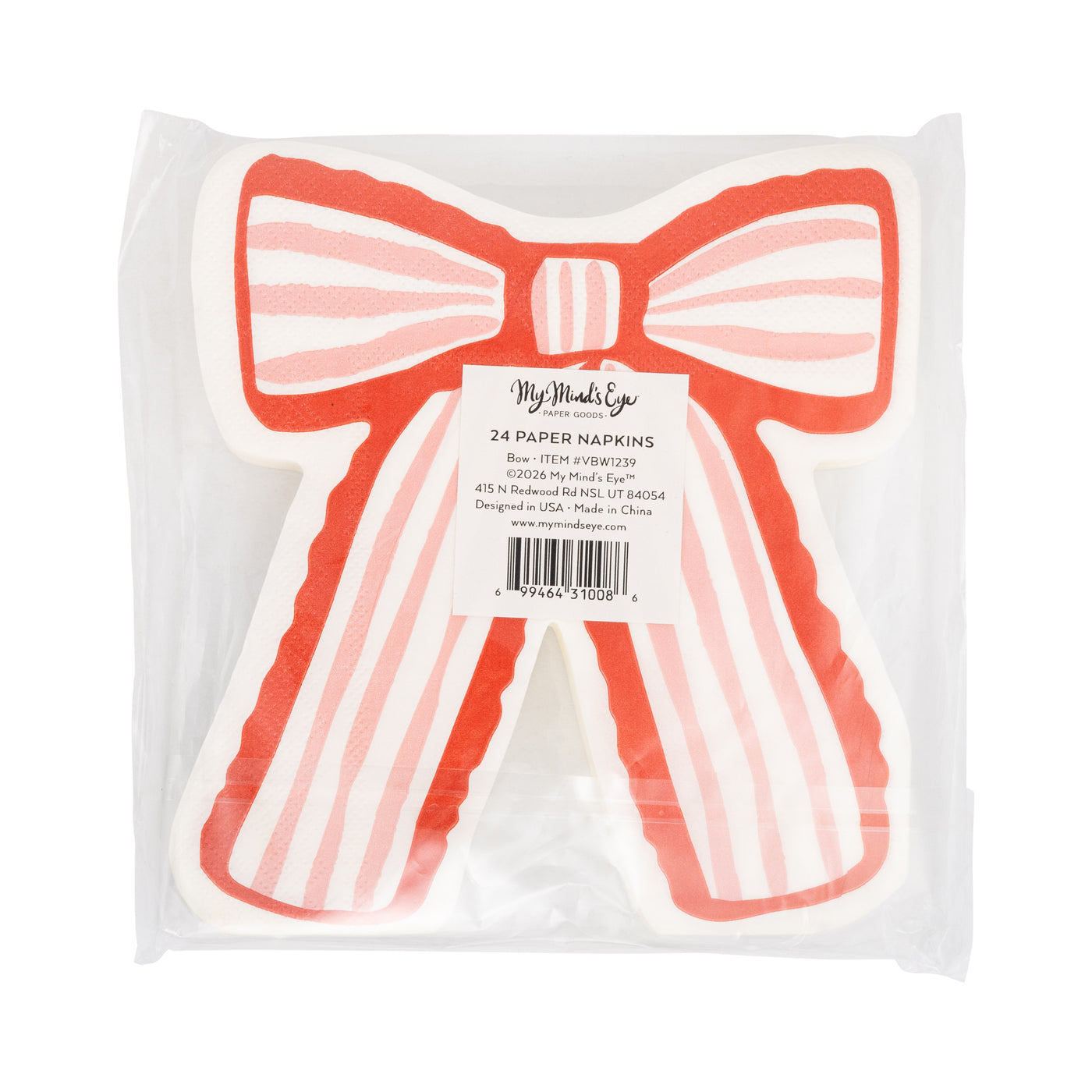 VBW1239 - Bow Shaped Dinner Napkin