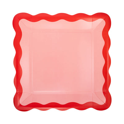 VBW1241 - Pink and Red Ric Rac Plate