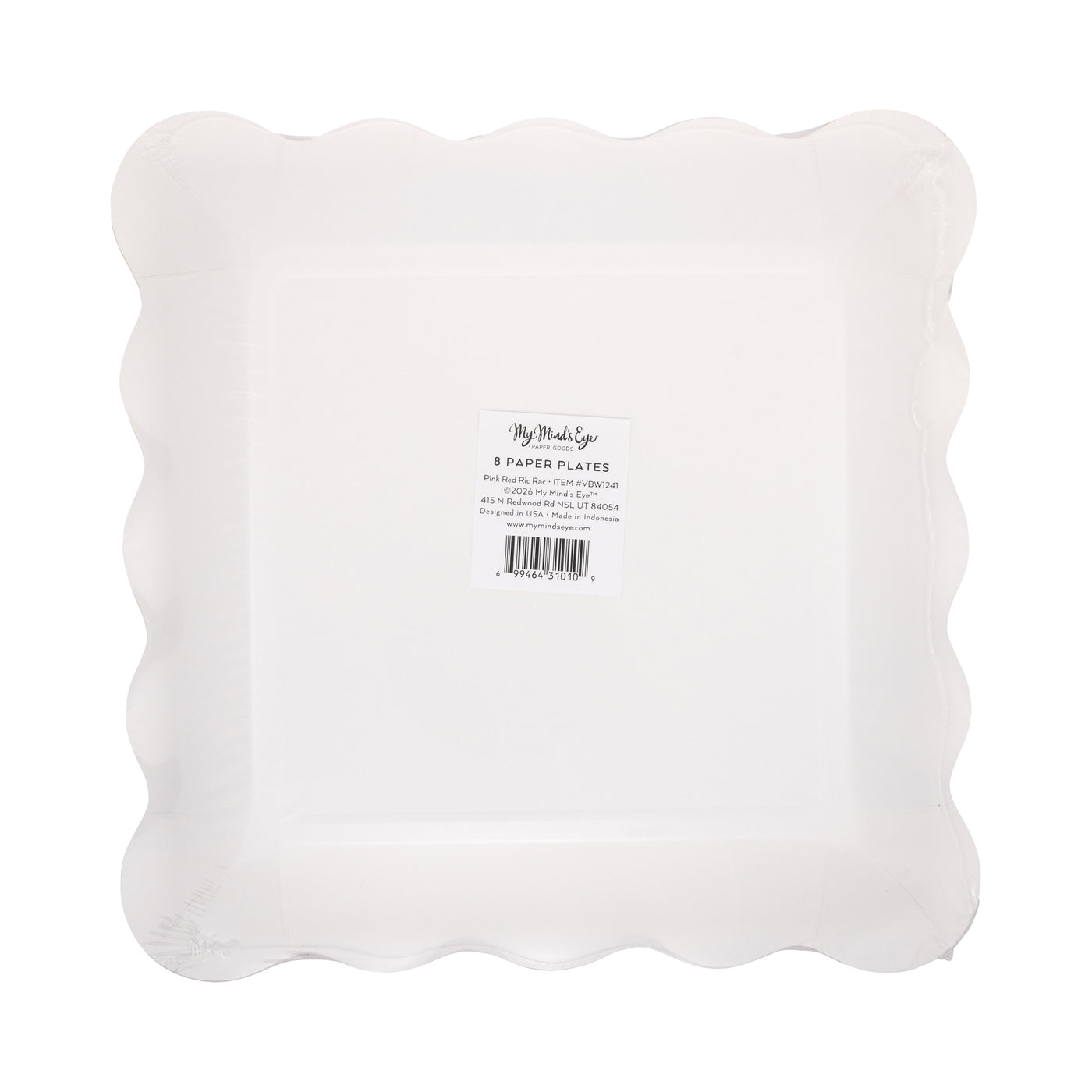 VBW1241 - Pink and Red Ric Rac Plate