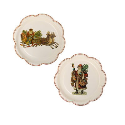 VCH1240 - Santa Scalloped Plate Set