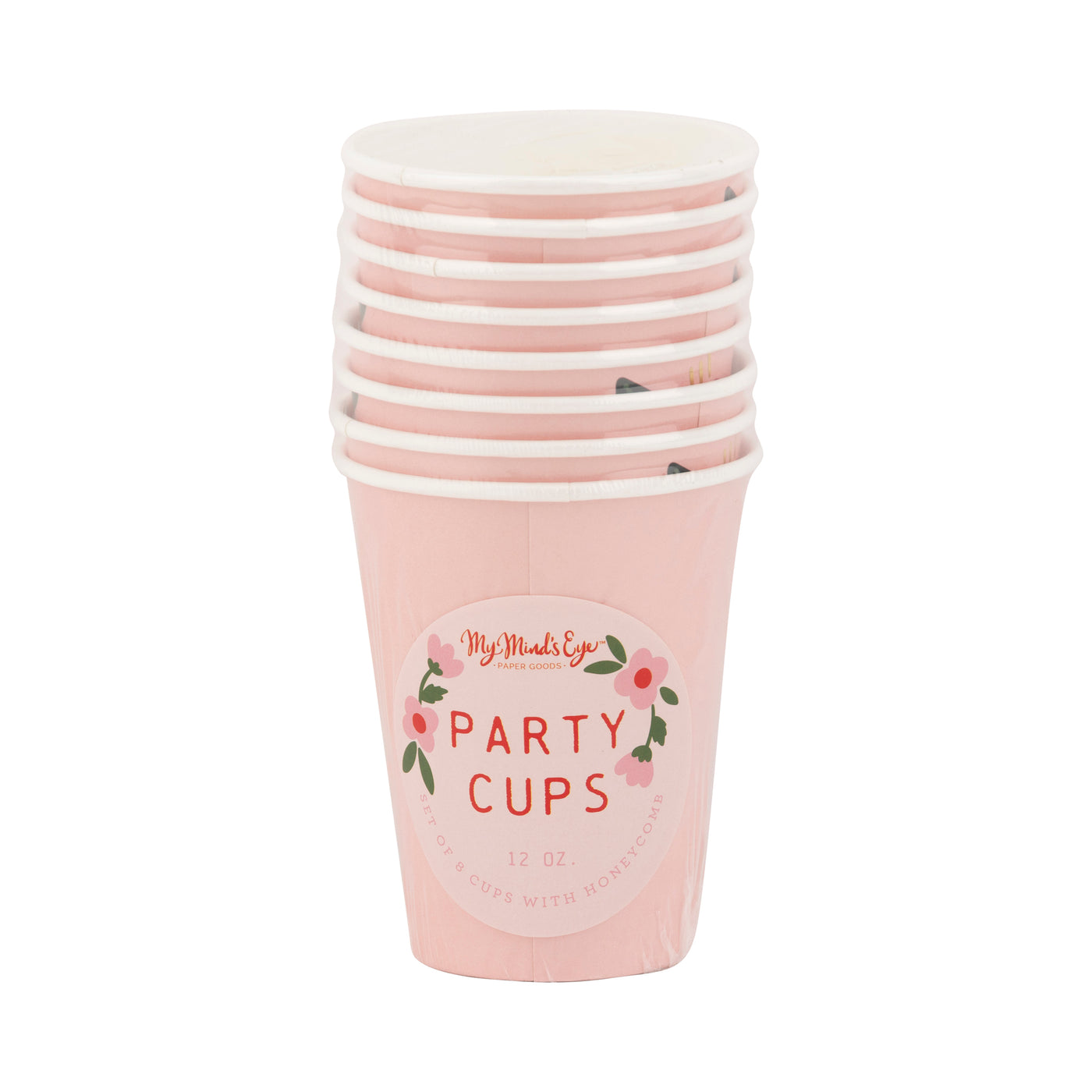 VFL1110 - Floral Paper Cup with honeycomb center