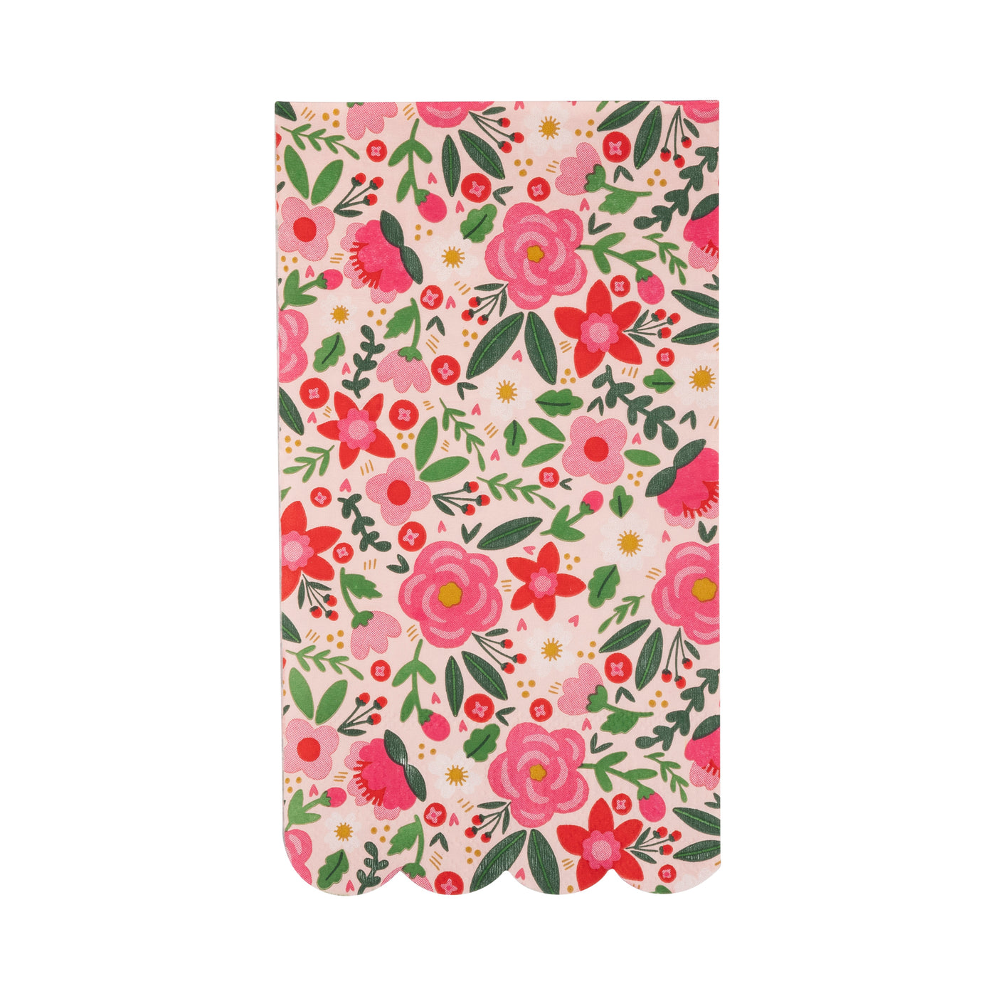 VFL1139 - Floral scalloped dinner napkin