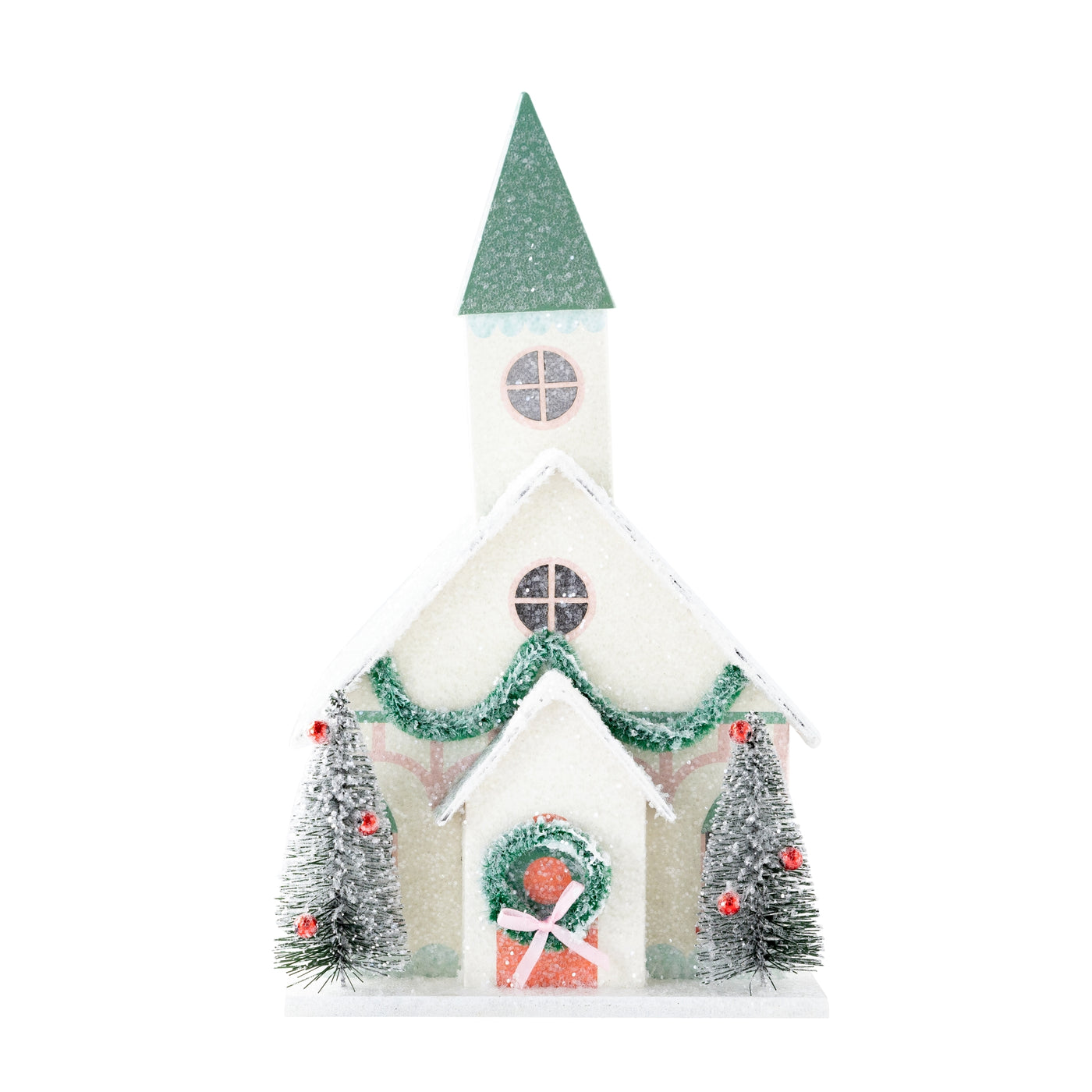 VIL1050 - Village Christmas Paper Church Decoration