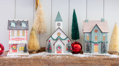 VIL1052 - Village Christmas Paper House Decoration
