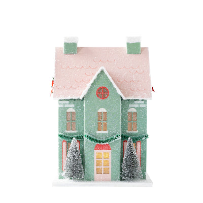 VIL1052 - Village Christmas Paper House Decoration
