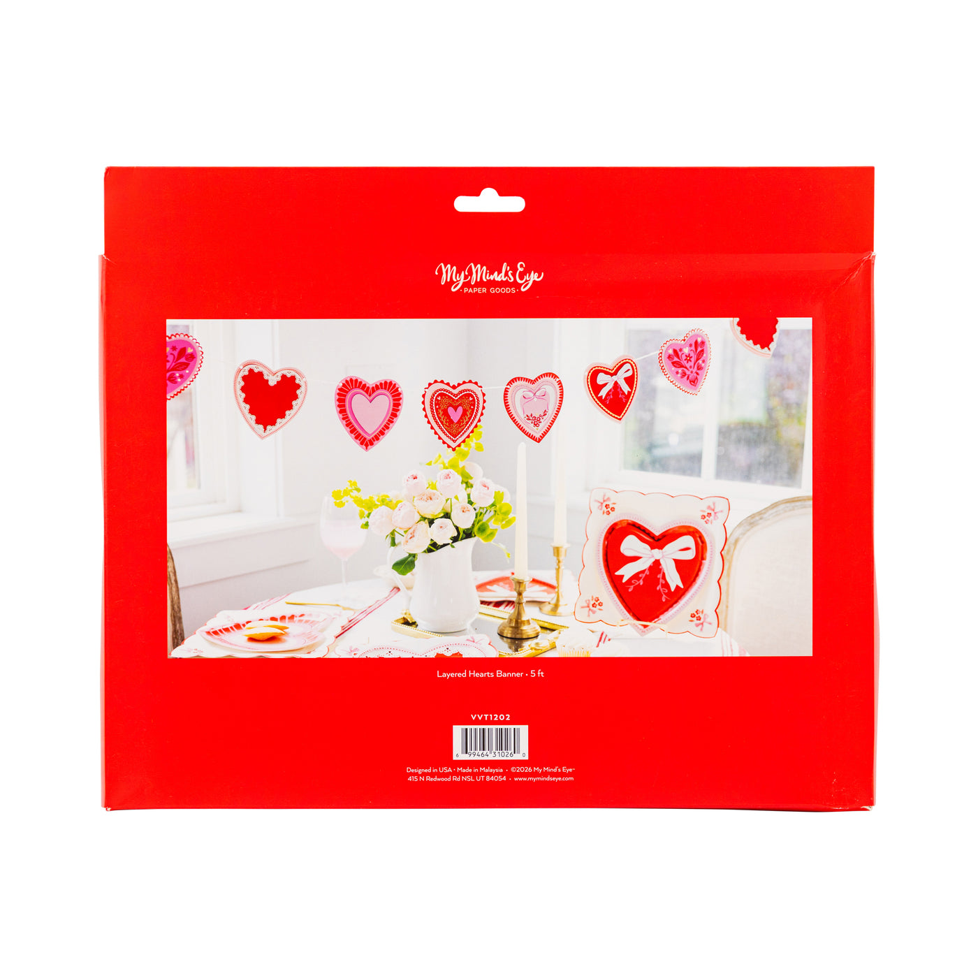 VVT1202 - Layered Vintage Heart Banner