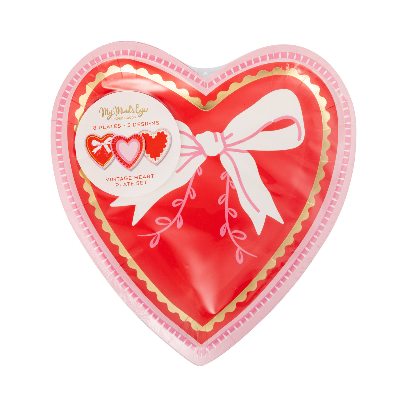VVT1240 - Vintage Heart Shaped Plate Set