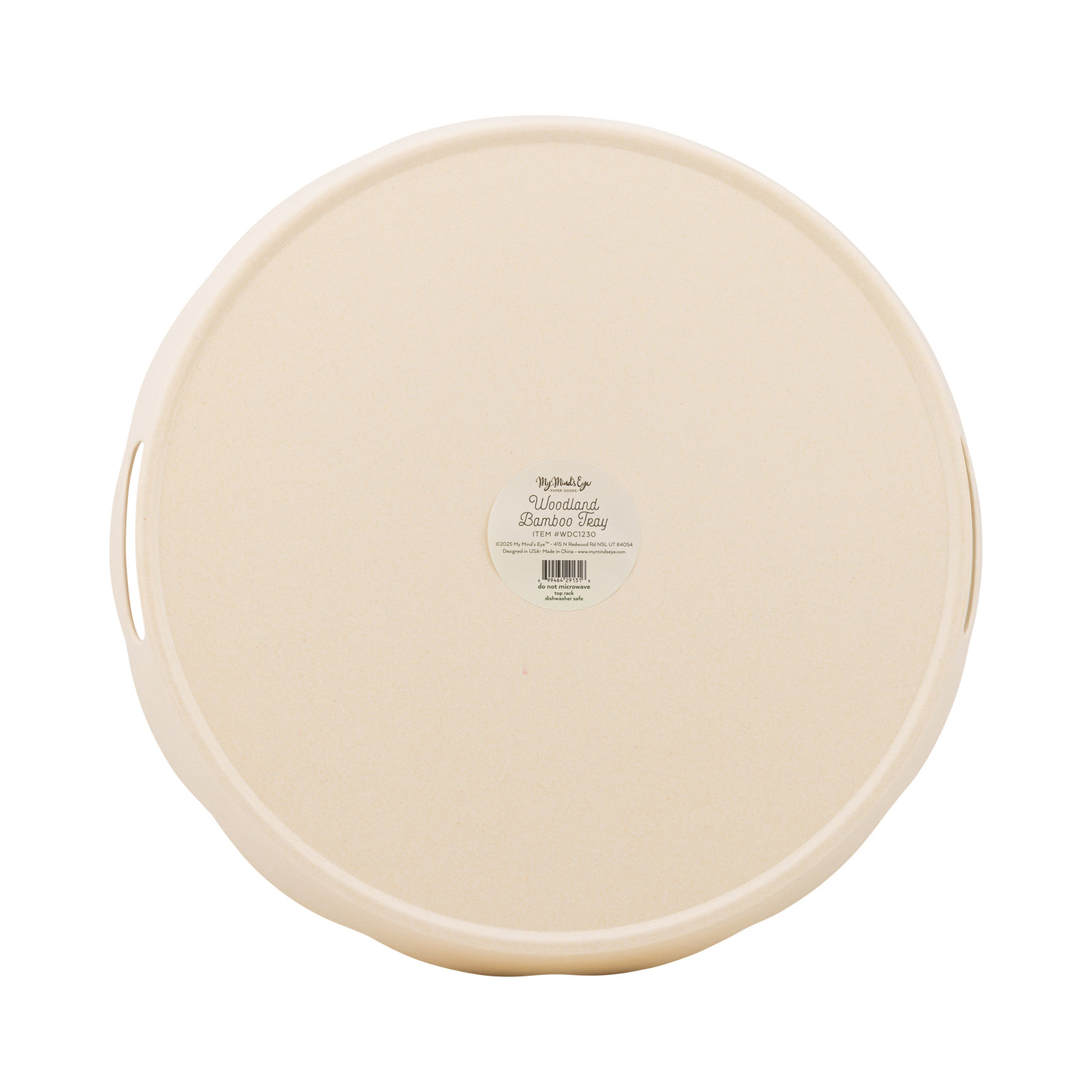 WDC1230 - Woodland Christmas Bamboo Tray - Round
