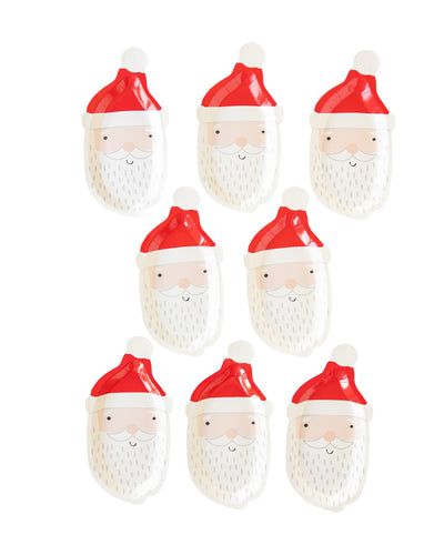 WHM1041 - Whimsy Santa Shaped Paper Plate