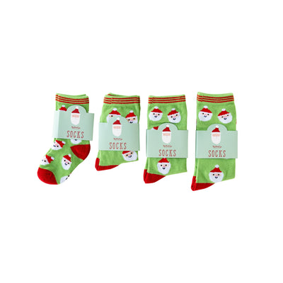 WHM1053 -  Whimsy Santa Scatter Santa Socks