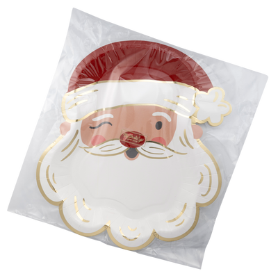 WHM1140 - Santa Face Shaped Paper Plate