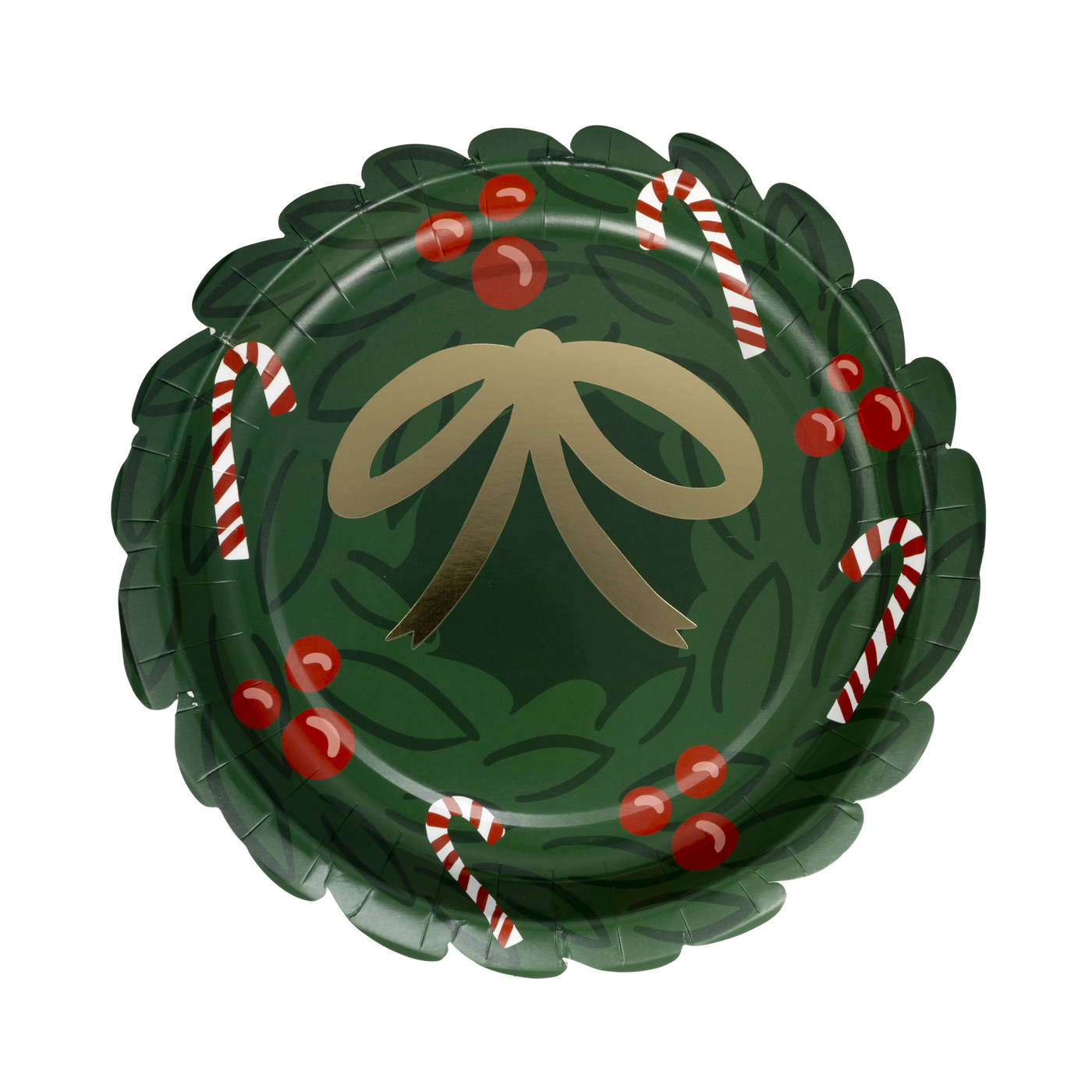 WHM1143 - Wreath Shaped Paper Plate