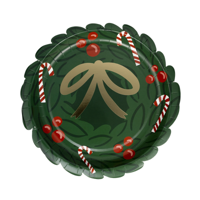 WHM1143 - Wreath Shaped Paper Plate