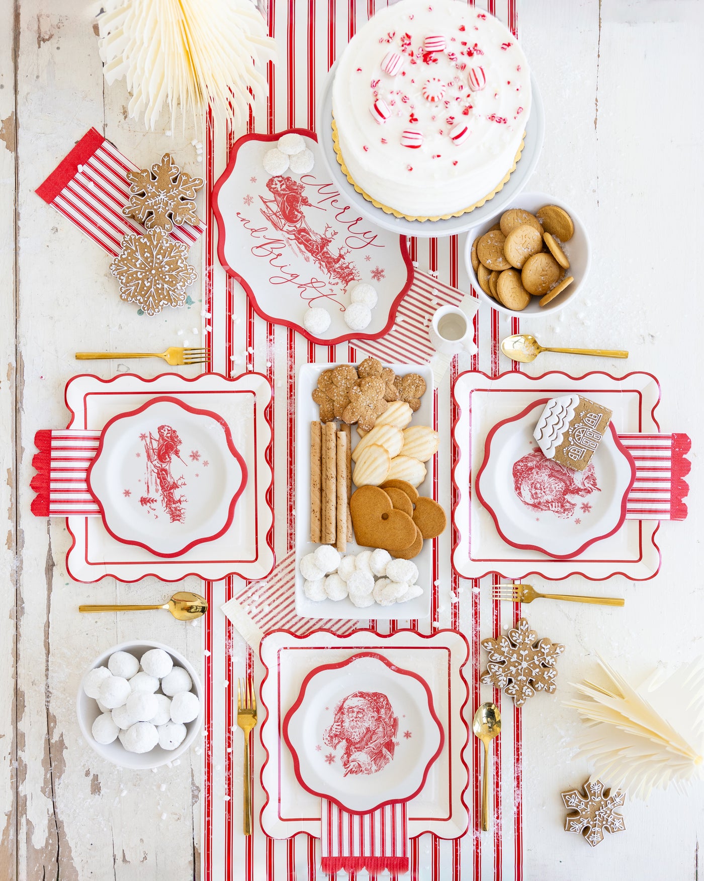 WNT1220 - Red Striped Table Runner
