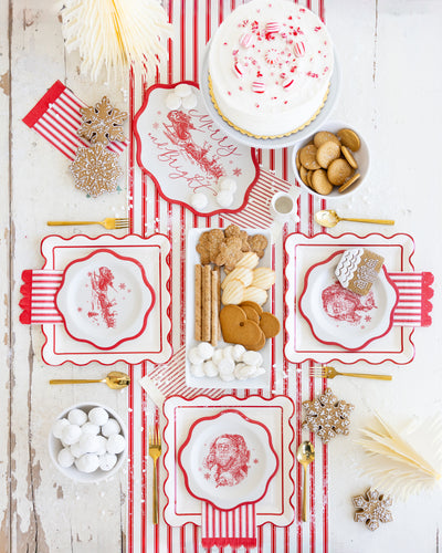 WNT1220 - Red Striped Table Runner