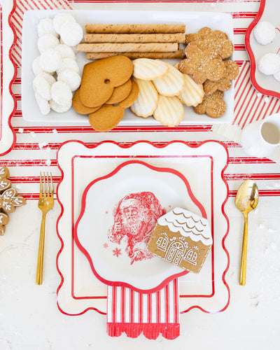 WNT1220 - Red Striped Table Runner