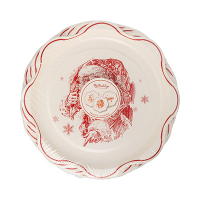 WNT1240 - Red Vintage Line Art Plates