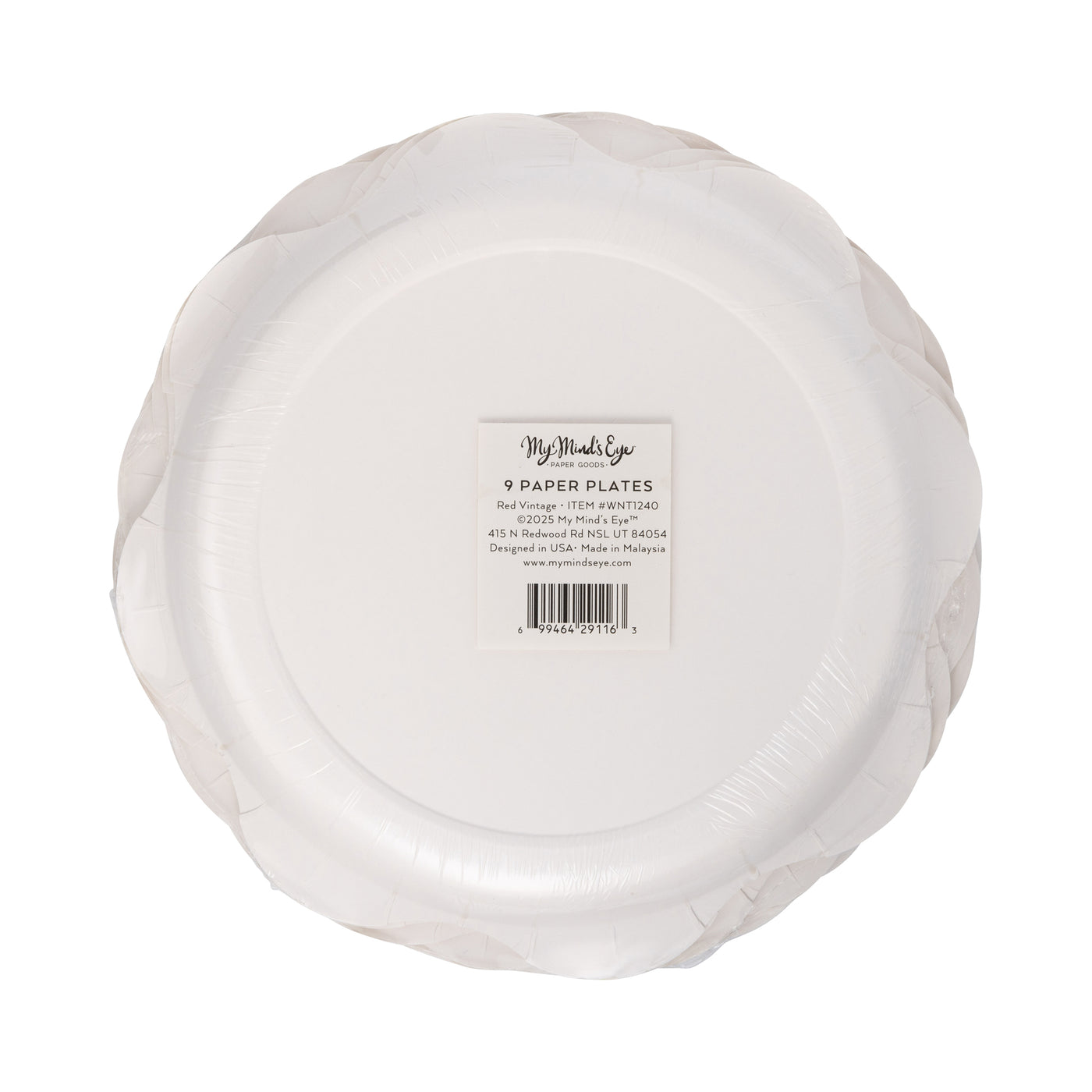 WNT1240 - Red Vintage Line Art Plates