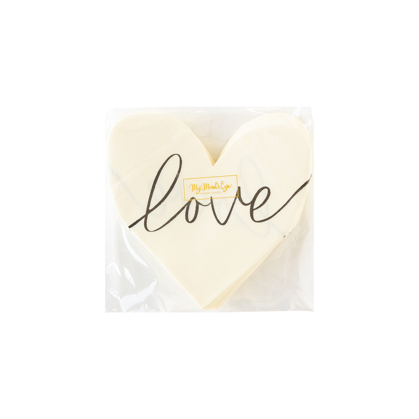 XOX1038 -  Love Heart Shaped Paper Napkin