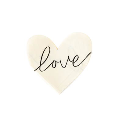 XOX1038 -  Love Heart Shaped Paper Napkin