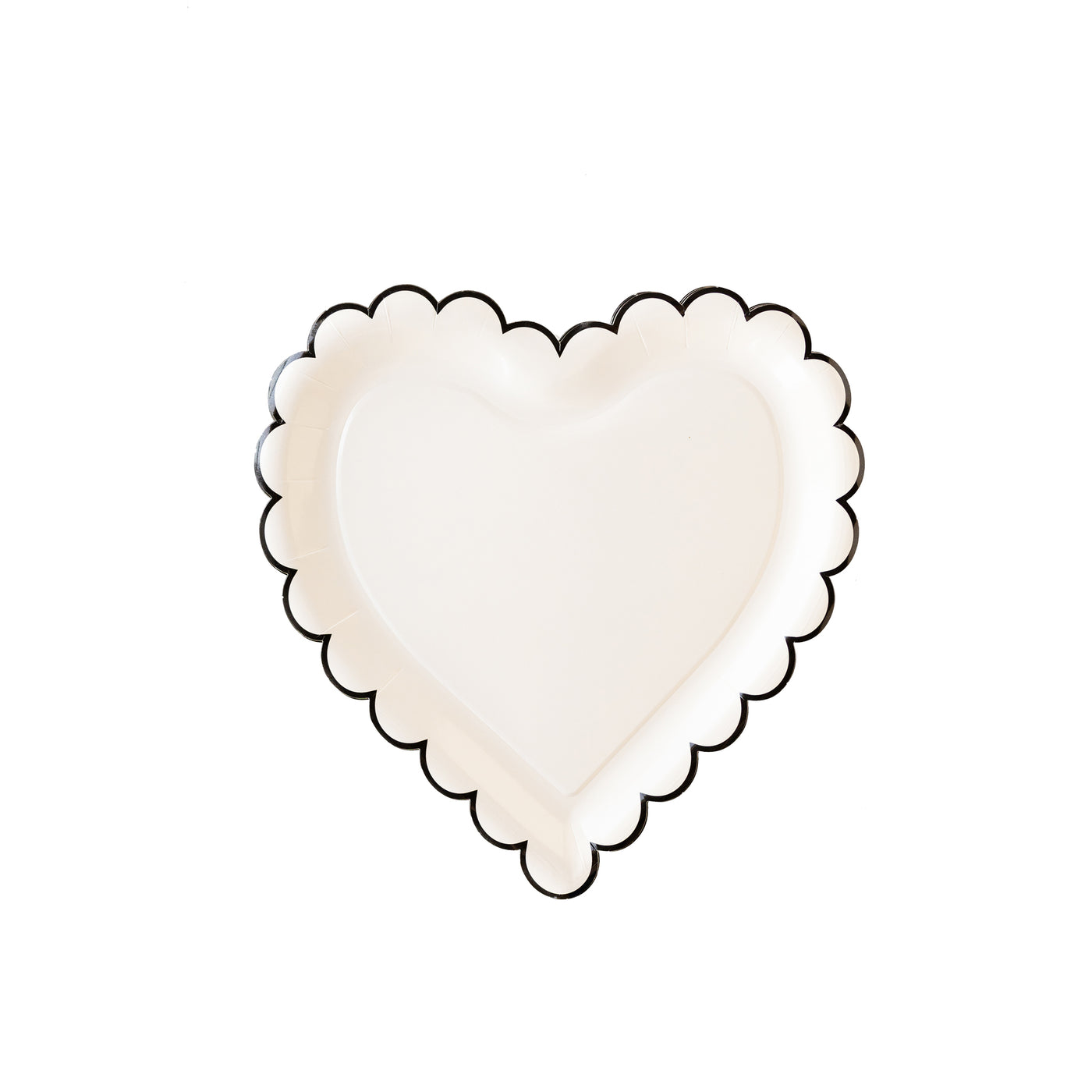 XOX1040 - Scalloped Heart Paper Plate