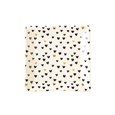 XOX1041 - Square Hearts Paper Plate