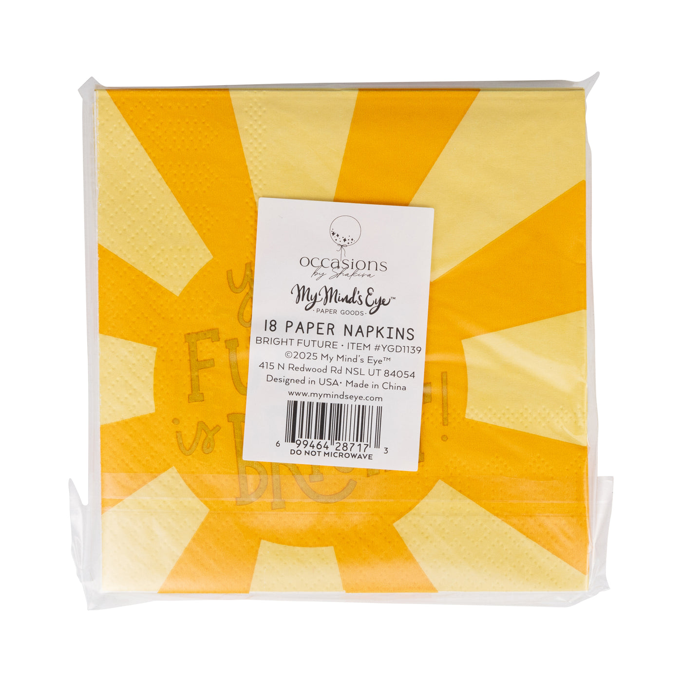 YGD1139 - Occasions By Shakira - Bright Future Cocktail Napkin