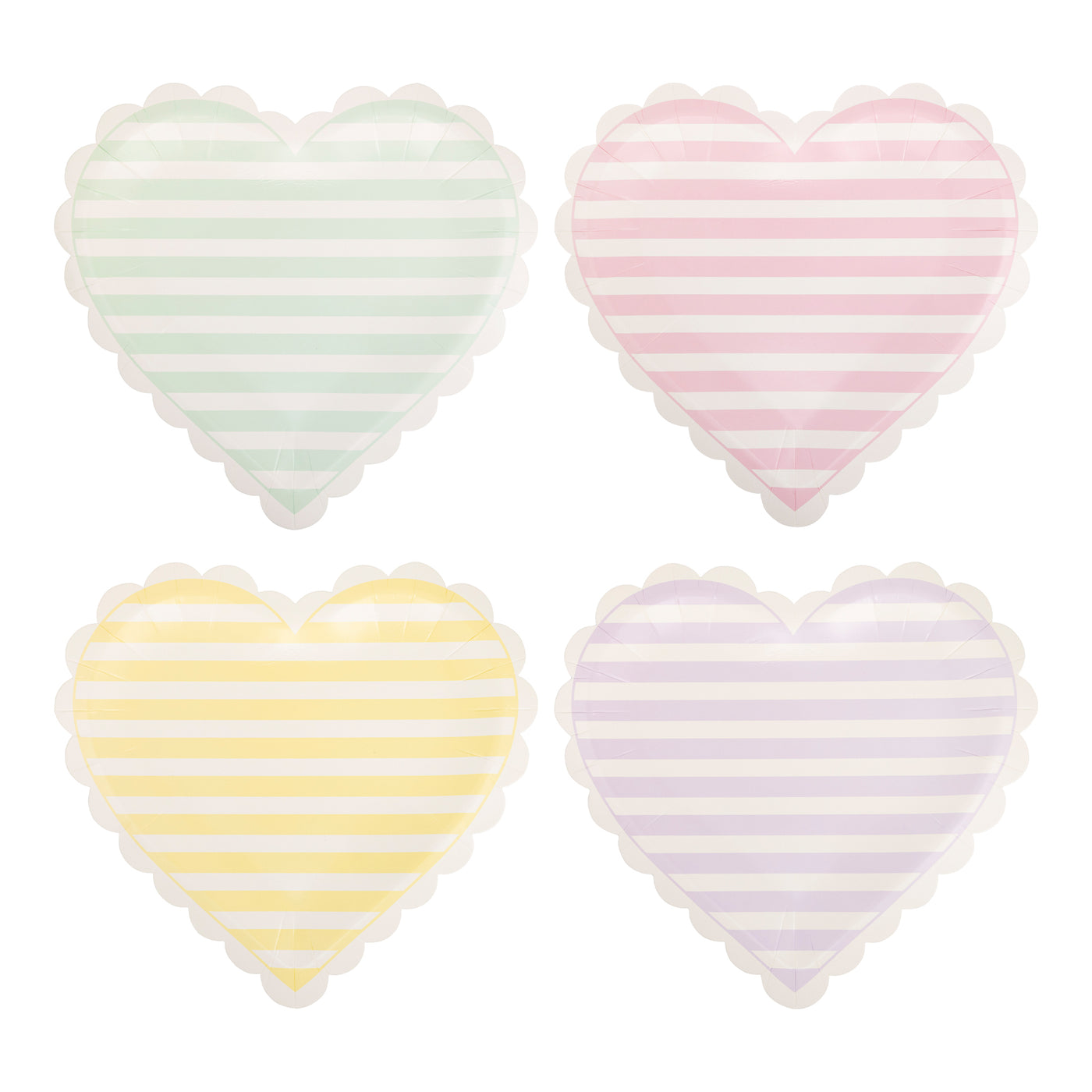 CVH1140 - Striped Hearts Plate Set