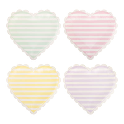 CVH1140 - Striped Hearts Plate Set