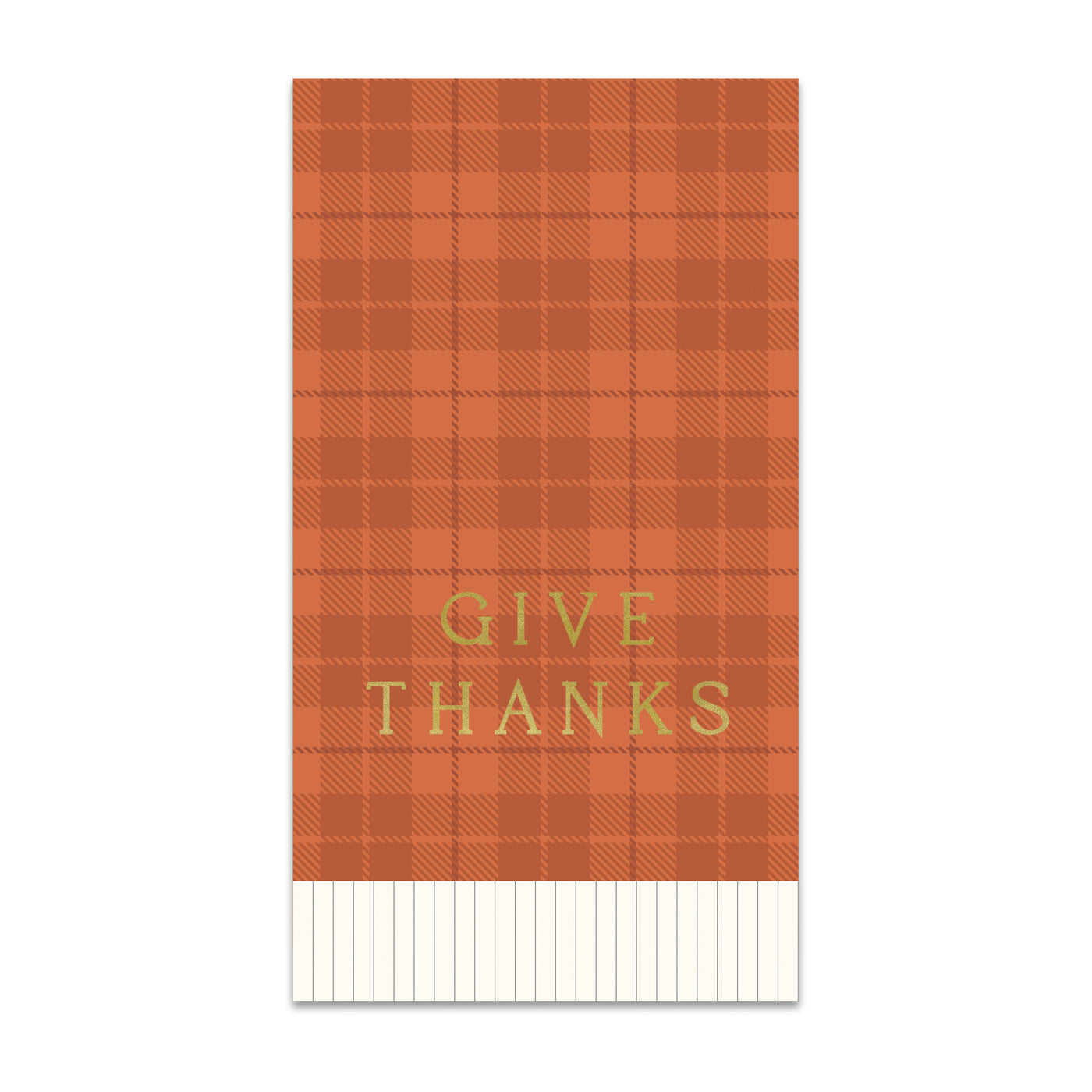 GVT1239 - Give Thanks Plaid Dinner Napkin