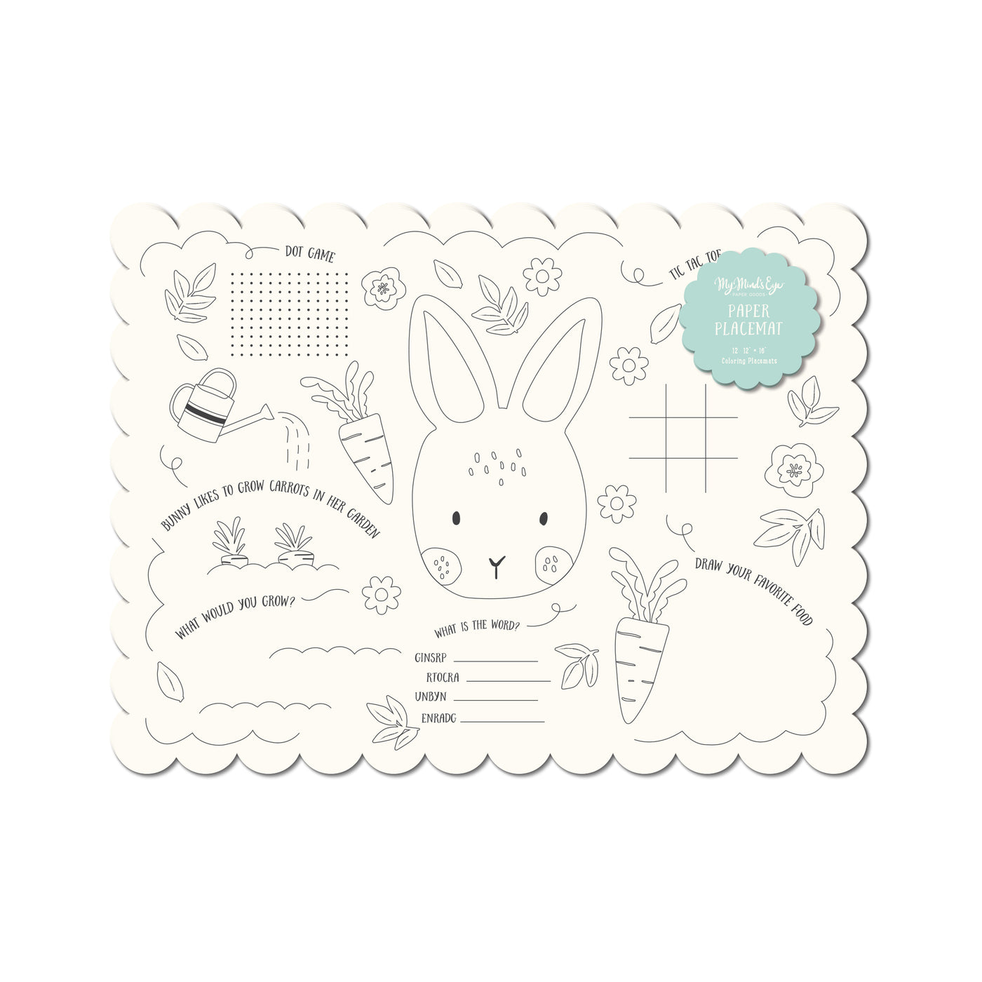 PLCV109 - Spring Coloring Placemats