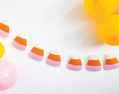 PLHB156 -  Candy Corn Puffy Felt Banner