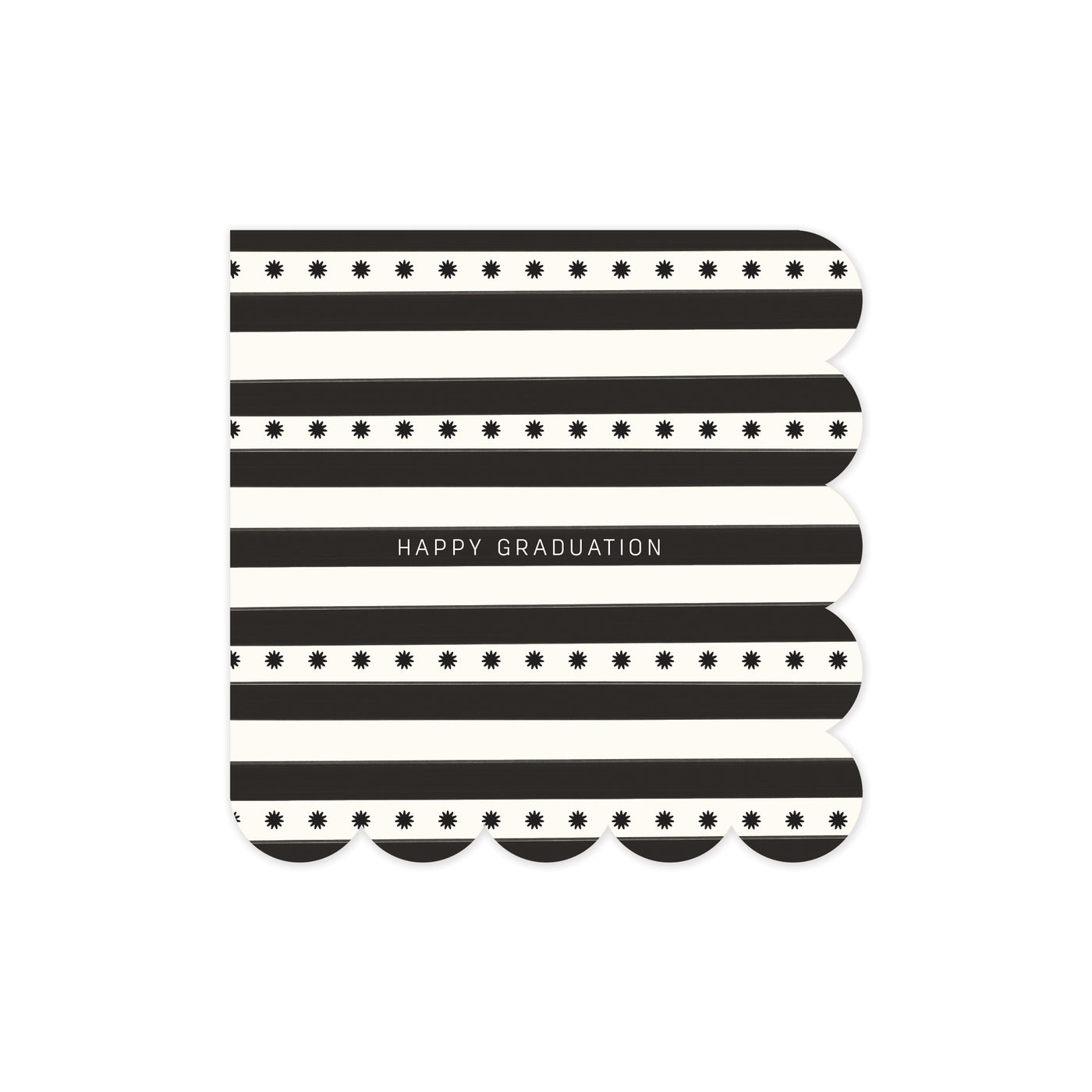 PLNP1075 - Stripe Scallop Cocktail Napkin