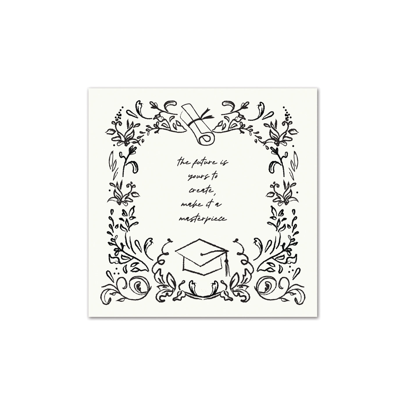 PLNP1131 - Scroll Floral Cocktail Napkin