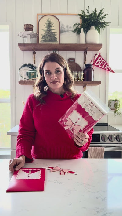 MJY1209 - Red and Pink Cookie Box with bow