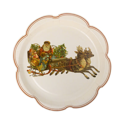 VCH1240 - Santa Scalloped Plate Set