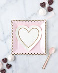 BTB741-Bride to Be Heart 7" Plates