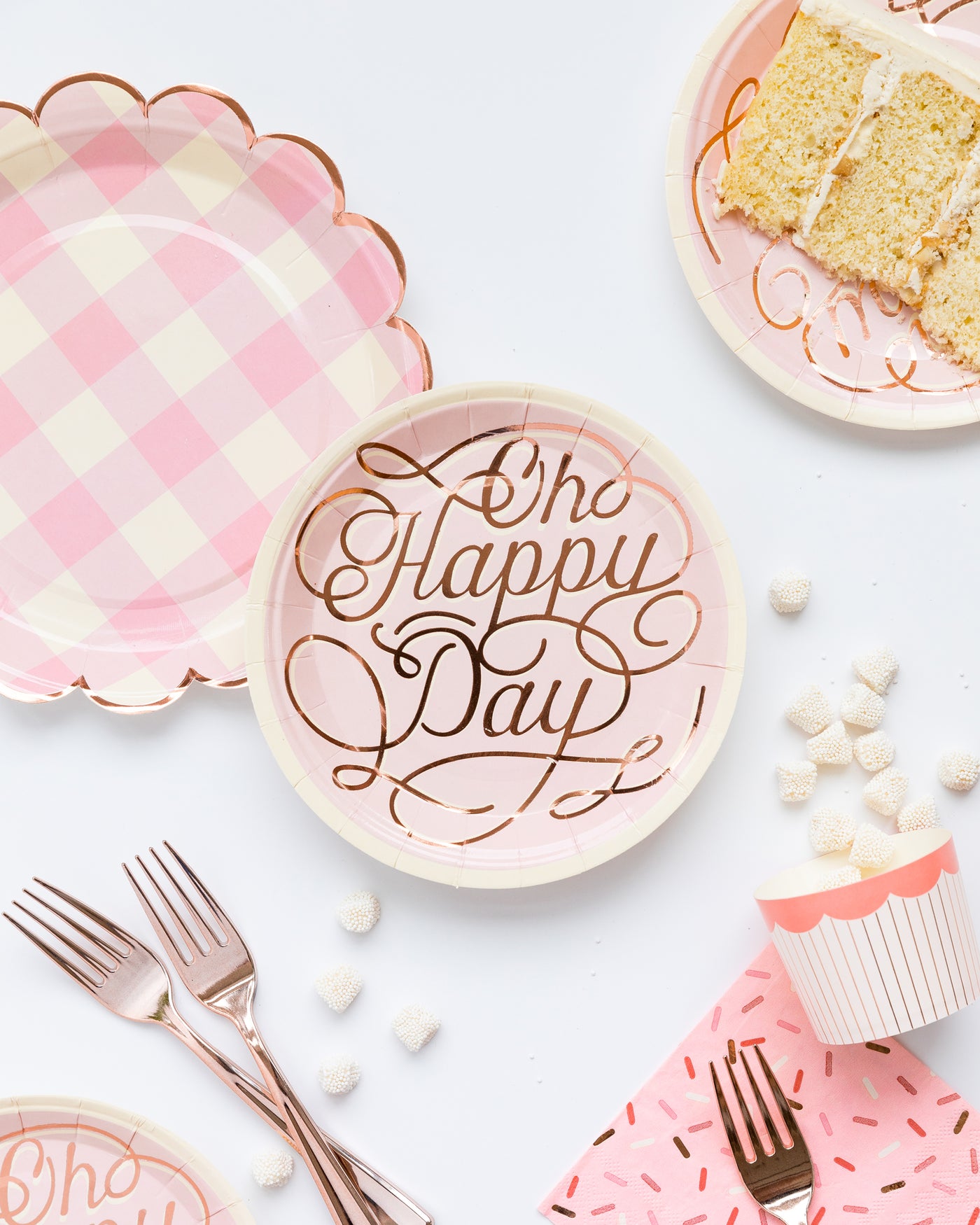 CBC741 - Cake By Courtney Oh Happy Day 7" Plates