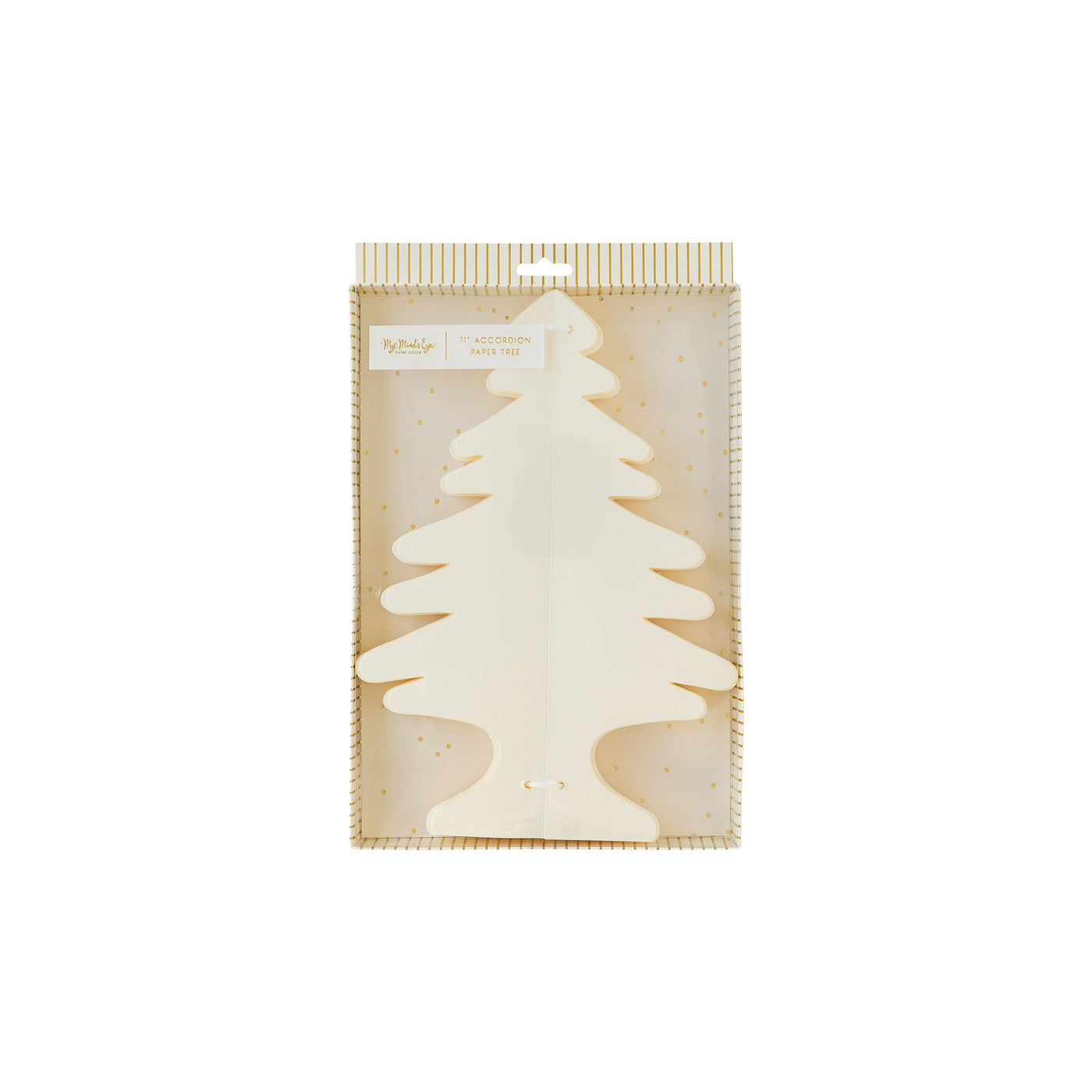 GLD907 - Golden Holiday Medium Paper Tree Decor