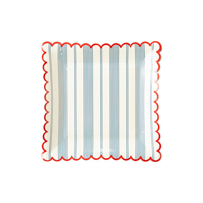 HAM942 - Striped Scallop Plates