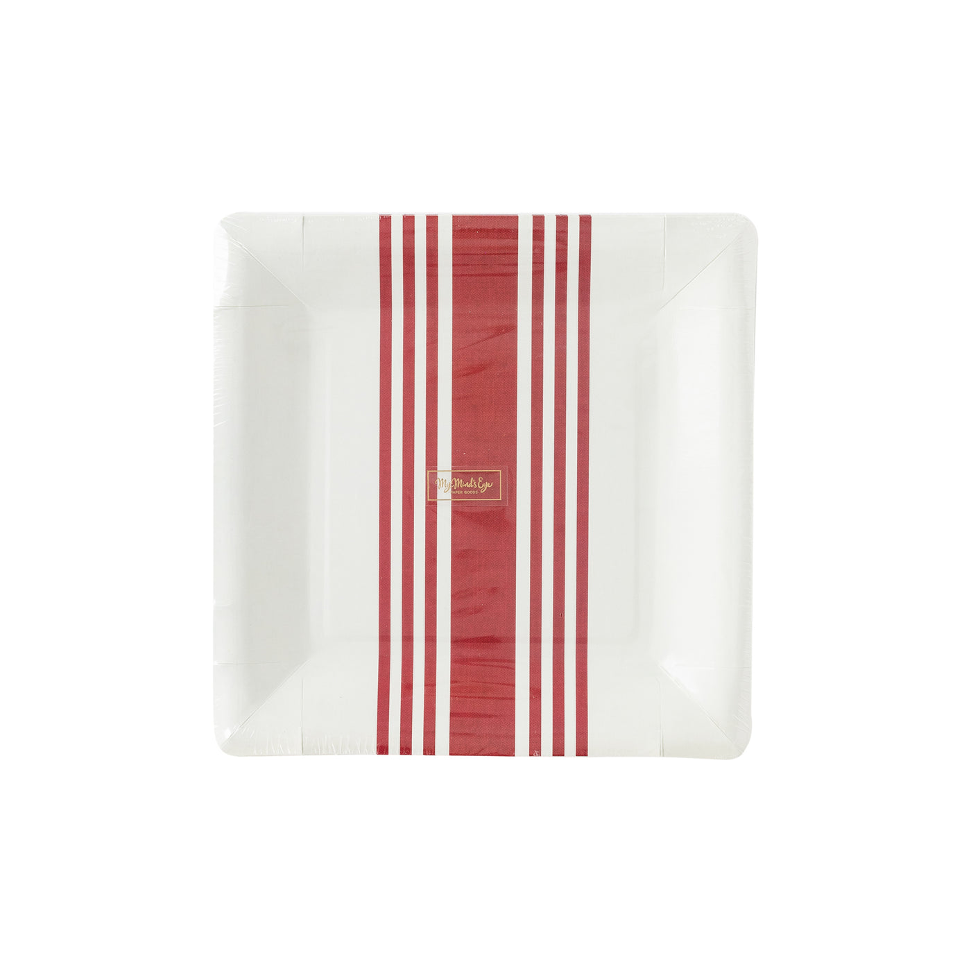 HAM943 - Red Striped Plates