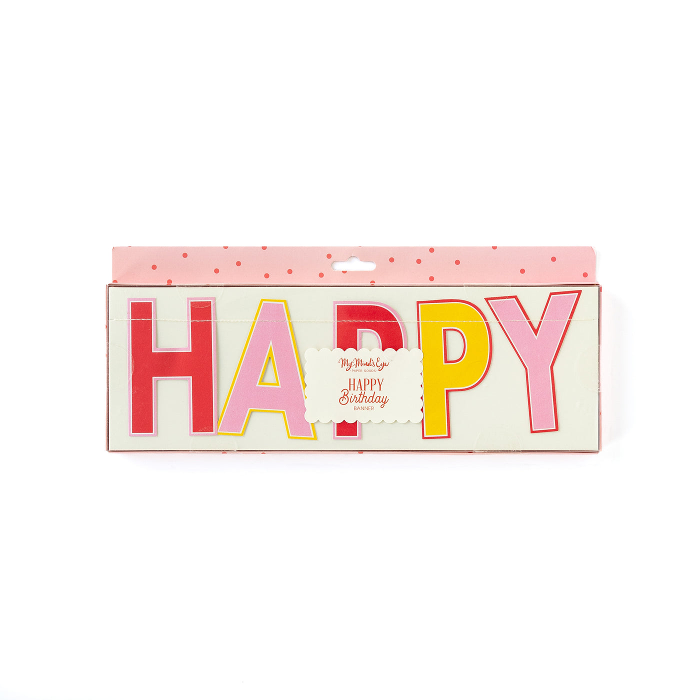 HBD805-Pink Birthday "Happy Birthday" Banner