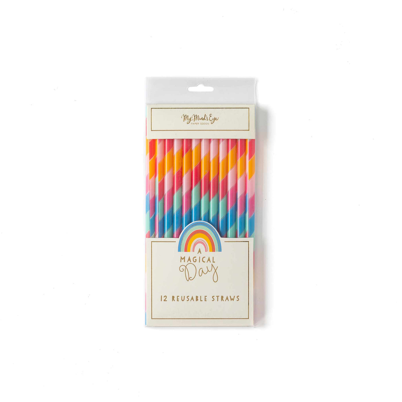 MAG715 - Magical Rainbow Reusable Straws