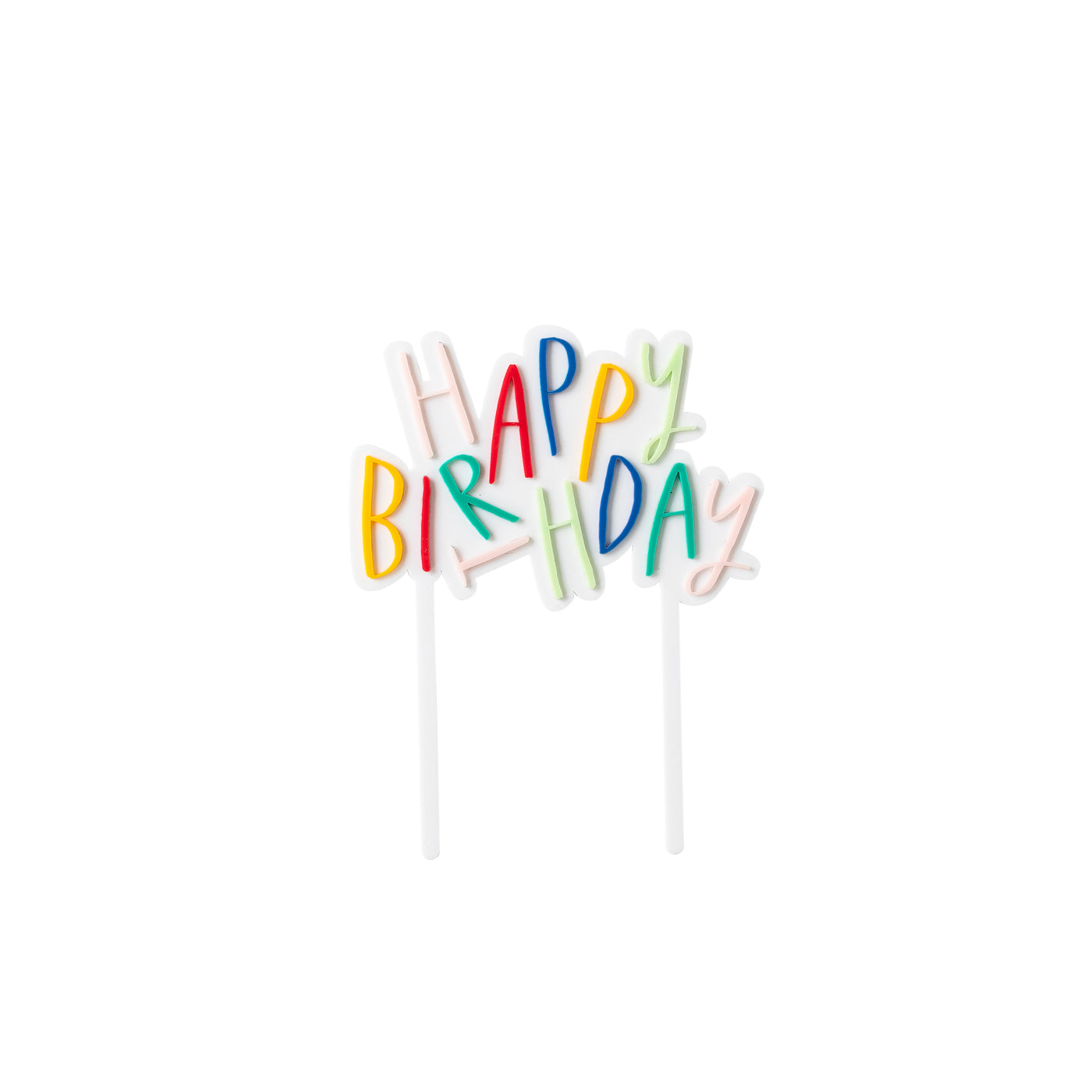 OPB810 - Oui Party Birthday Acrylic Cake Topper