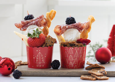 PLCC1056 - Red Trees Food Cups (50 pcs)