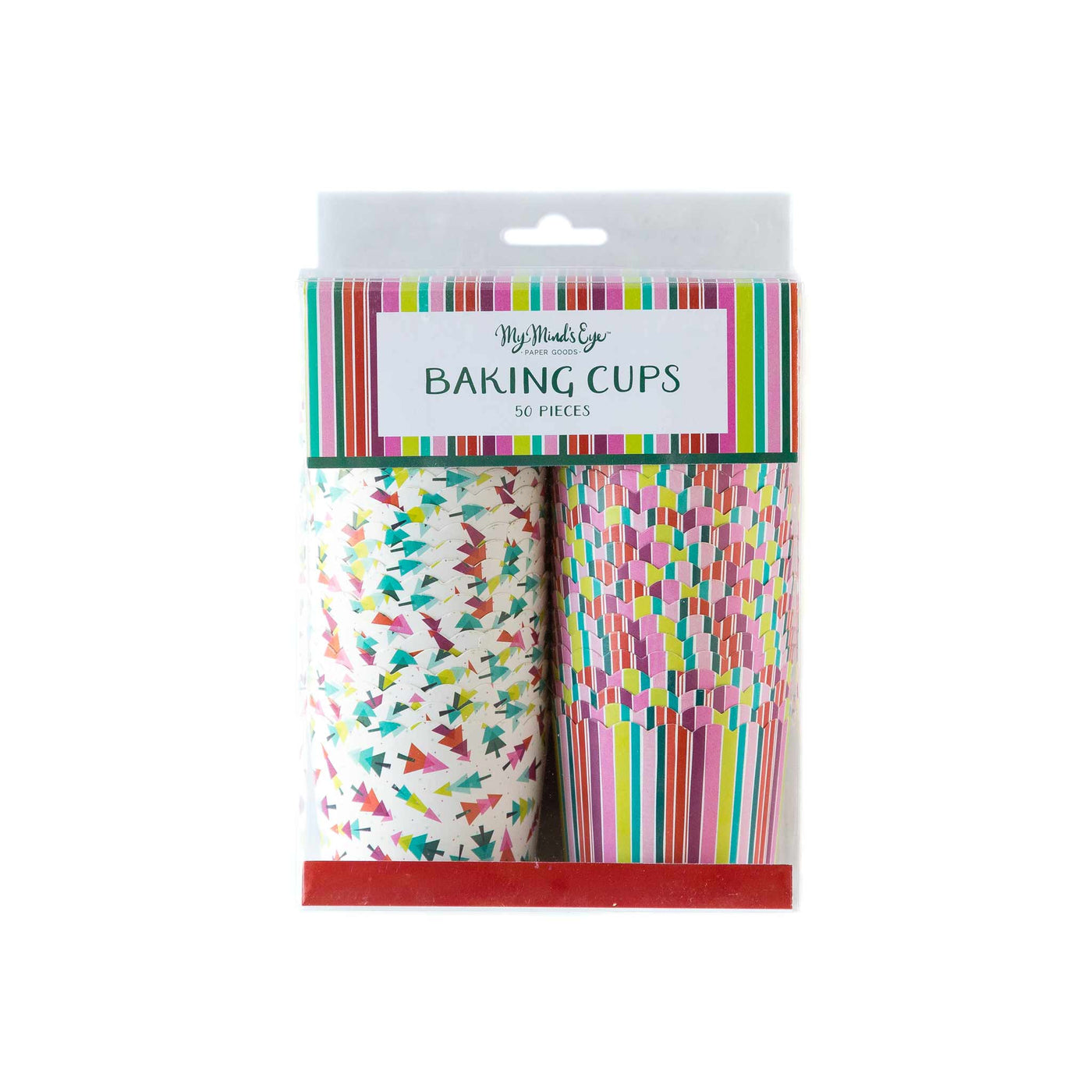 PLCC23 - Bright Stripes and Trees Food Cups (50 pcs)