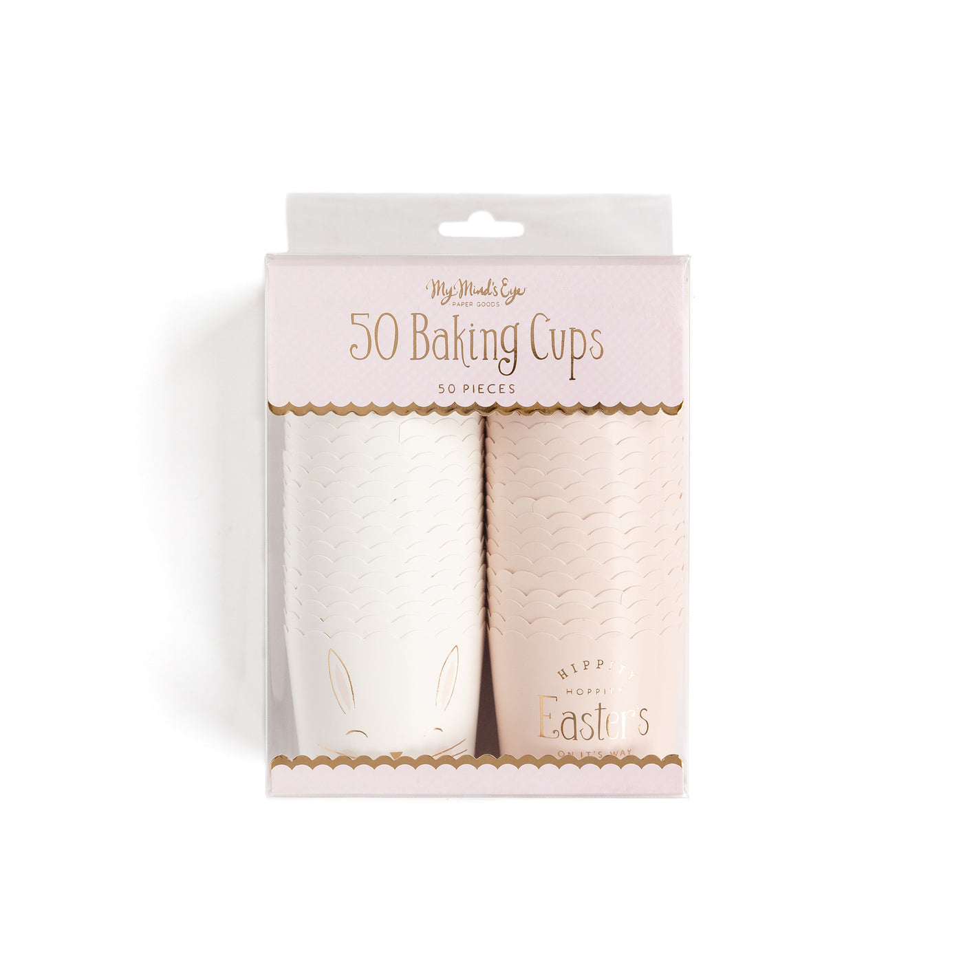 PLCC494 - Gold Foiled Easter's On It's Way 5 oz Food Cups (50 pcs)